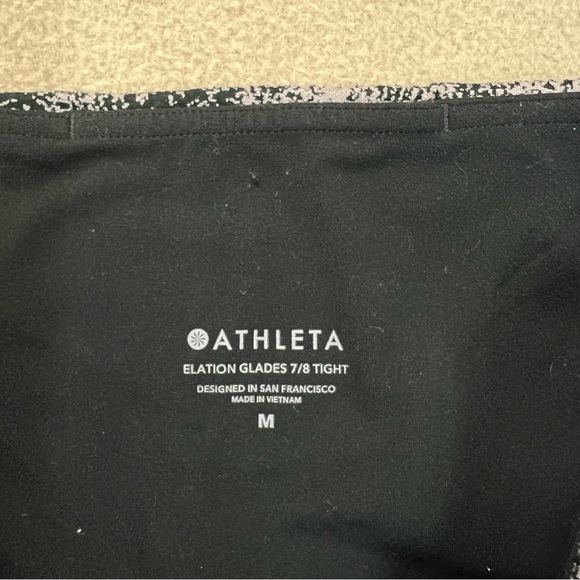 Athleta Tights Women's Medium Gray 7/8 Glades Ultra High Rise Elation Flagstone - Picture 6 of 10